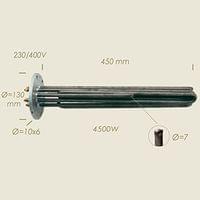 Q.2401 - 604.B Нагревател 4.5 kW ф130 L=450 с 6 отвора и... - 1