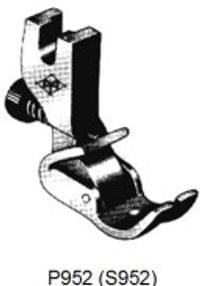 P952 - S952 Presser foot for shirring adjustable w screw - 2