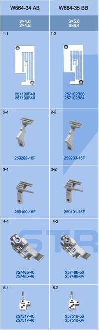 W664-34 35-248  - Needle gauge 248 left fabric knife =... - 0