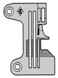 277504R40 - E220 Needle plate 0x4 - 1