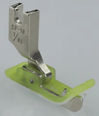 TSP-18L 1/4 - Teflon presser foot w left hinge guide 6.4 mm - 0