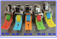 R2-GR - ROLLER TEFLON PTFE PRESSER FOOT GREEN BOOT + RED... - 0