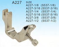 S537 1/4 - A227 Presser foot for elastic attaching 6.4 mm... - 0