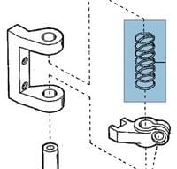 68181 Or - KNIFE HOLDER SPRING FOR flatlock FD-62 Yamato... - 1