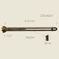 R.0230 - 604.MB Нагревател с резба 1-1/2&amp;quot; и сонда 9kW L=610 - 0