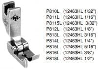 P818L 1/2 - 12463HL Hinged presser foot w solid left... - 0