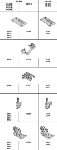 DW1700MD  - Needle gauge 356 right fabric knife =... - 0