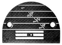 B1109-552-OOO - Needle plate for lockstitch black graduated - 1