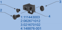 148876-001 - NEEDLE GUARD HOLDER 148973-001 FOR B926 B927... - 1