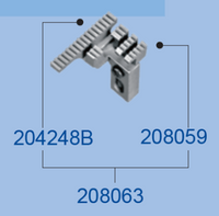 208063 - Зъби главни и спомагателни L32 204248B + 208059 - 1