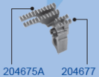204677  - Auxiliary feed dogs U, L, E, EX - 1