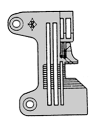 277505R50 Or - Needle plate 2x5 mm - original - 1