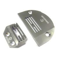KN9000T+KF9000T - SET needle plate Ø1.5 mm and feed dogs... - 1