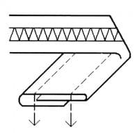 KHF43 48/22 mm - 1-7/8 - 7/8 Overlapped Belt Loop Folder H - 1