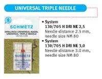7930 R 080x3 - SCS 130/705 H TRI DRI R 80/3 Тройна игла... - 2