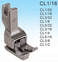 CL 1/16 - Presser foot left compensating short toe 1.6 mm - 2