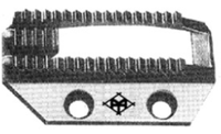 B1613-555-HOO  - Feed dogs heavy class cut - 1