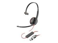 HP Poly Blackwire 3210 Monaural USB-C Headset +USB-C/A... - 1