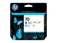 HP 70 Matte Black and Cyan Printhead - 2