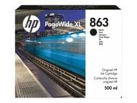 HP 863 500ml Black PageWide XL Ink Cartridge - 1