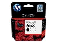HP 653 Black Original Ink Advantage Cartridge - 1 HP 653 Black Original Ink Advantage Cartridge - 1