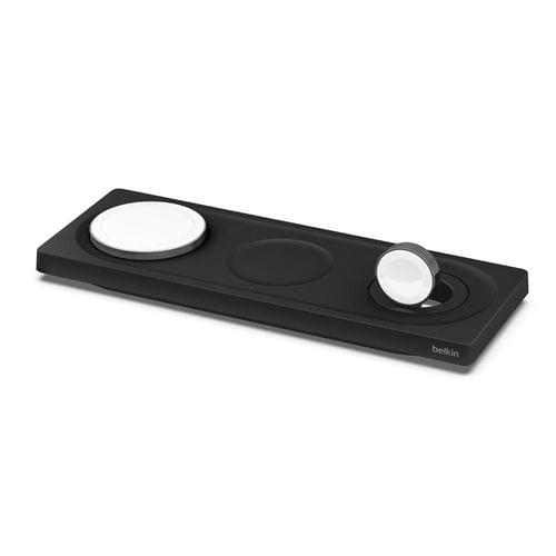 Поставка за безжично зареждане Belkin 3-в-1 с MagSafe, Черна - 2