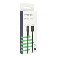 Dviced Cable USB-C to USB-C silicone 1,25m - Black - 2