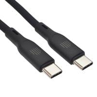 Dviced Cable USB-C to USB-C silicone 1,25m - Black - 3