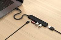 Satechi 6-in-1 USB-C Slim Multiport Adapter - Black - 4