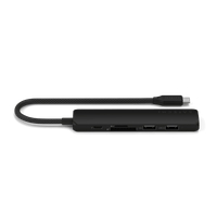Satechi 6-in-1 USB-C Slim Multiport Adapter - Black - 6