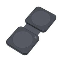 Dviced 2-in-1 foldable magnetic wireless charger - Black - 1
