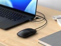 Satechi Slim LX Wired Mouse - Space Black - 3