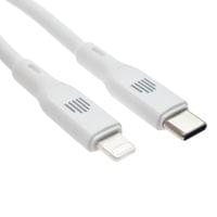 Dviced Cable USB-C to Lightning silicone 1,25m - White - 2 Dviced Cable USB-C to Lightning silicone 1,25m - White - 2