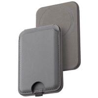 Dviced Leather magsafe foldable cardholder and stand - Grey - 1