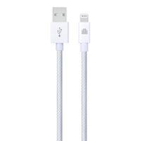 Dviced Cable USB-A to Lightning Nylon Textile 1,25m - White - 1 Dviced Cable USB-A to Lightning Nylon Textile 1,25m - White - 1