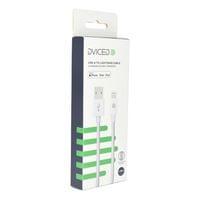 Dviced Cable USB-A to Lightning Nylon Textile 1,25m - White - 3