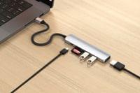 Satechi 6-in-1 USB-C Slim Multiport Adapter - Silver - 2