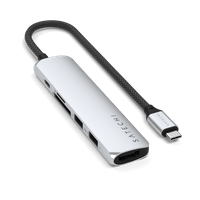 Satechi 6-in-1 USB-C Slim Multiport Adapter - Silver - 4