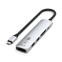 Satechi 6-in-1 USB-C Slim Multiport Adapter - Silver - 5