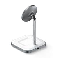 Satechi Aluminium 2-in-1 Magnetic Wireless Charging stand... - 2