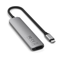 Satechi 6-in-1 USB-C Slim Multiport Adapter - Space Grey - 4