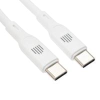 Dviced Cable USB-C to USB-C silicone 1,25m - White - 2