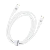 Dviced Cable USB-C to USB-C silicone 1,25m - White - 3