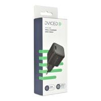 Dviced Wall charger 30W GaN USB-C EU w cable - Black - 3