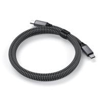 Satechi USB-C to USB-C 100W Braided Charging 2m Cable - Grey - 2 Satechi USB-C to USB-C 100W Braided Charging 2m Cable - Grey - 2