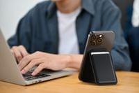 Satechi Vegan-Leather Magnetic Wallet Stand (iPhone... - 2
