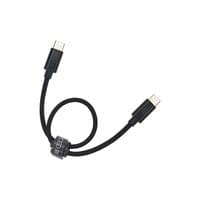 Dviced Cable USB-C to USB-C Nylon Textile 0,25m - Black - 2