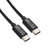 Dviced Cable USB-C to USB-C Nylon Textile 0,25m - Black - 3