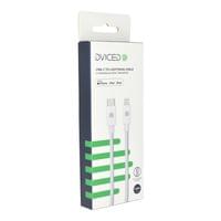 Dviced Cable USB-C to Lightning Nylon Textile 1,25m - White - 2