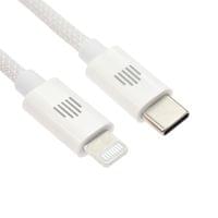 Dviced Cable USB-C to Lightning Nylon Textile 1,25m - White - 3
